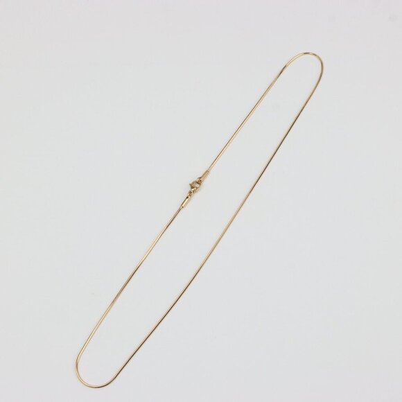 "Rose Gold Plated Sleek Herringbone Necklace for Women, XPNL0333 - Picture 2 of 12